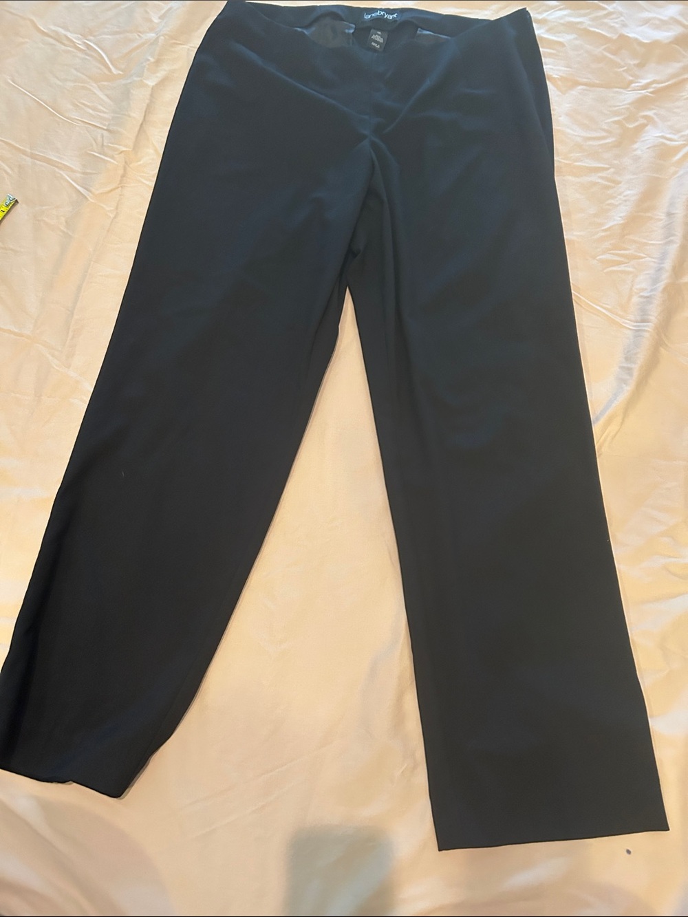 Lane Bryant Black Straight-Leg Dress Pants